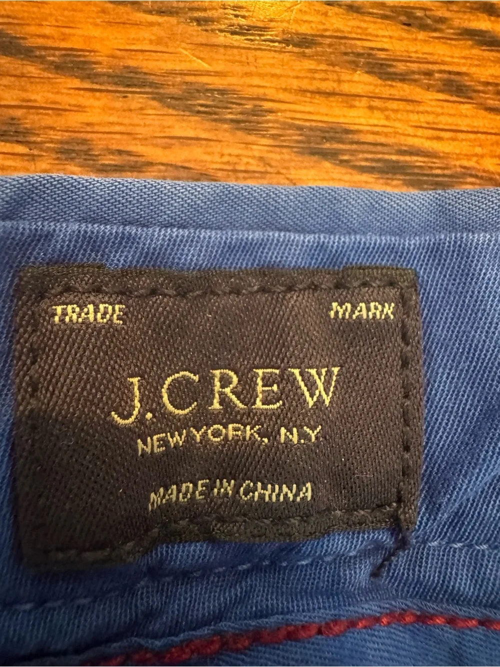 J Crew Vibrant Electric Blue Straight-Leg Pants 32x32